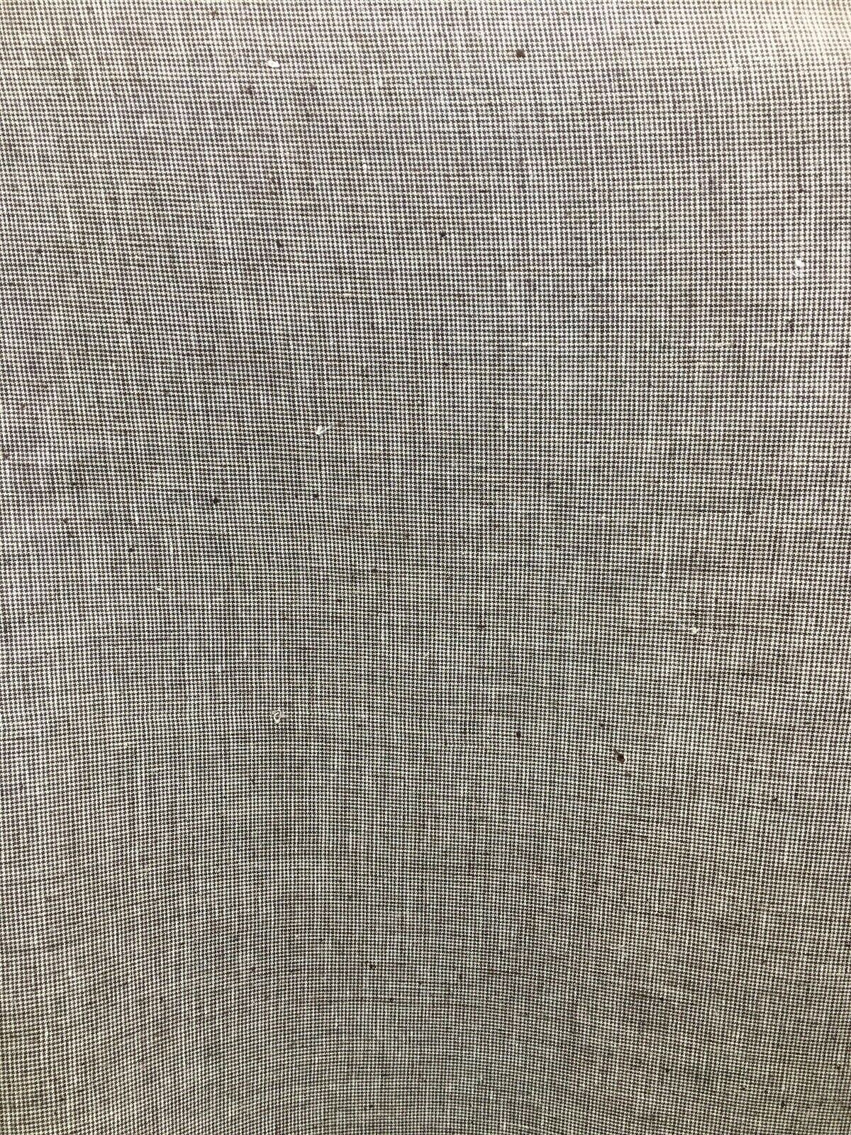 DARK BROWN IVORY Houndstooth 100% Linen Fabric (60 in.) Sold By The Yard