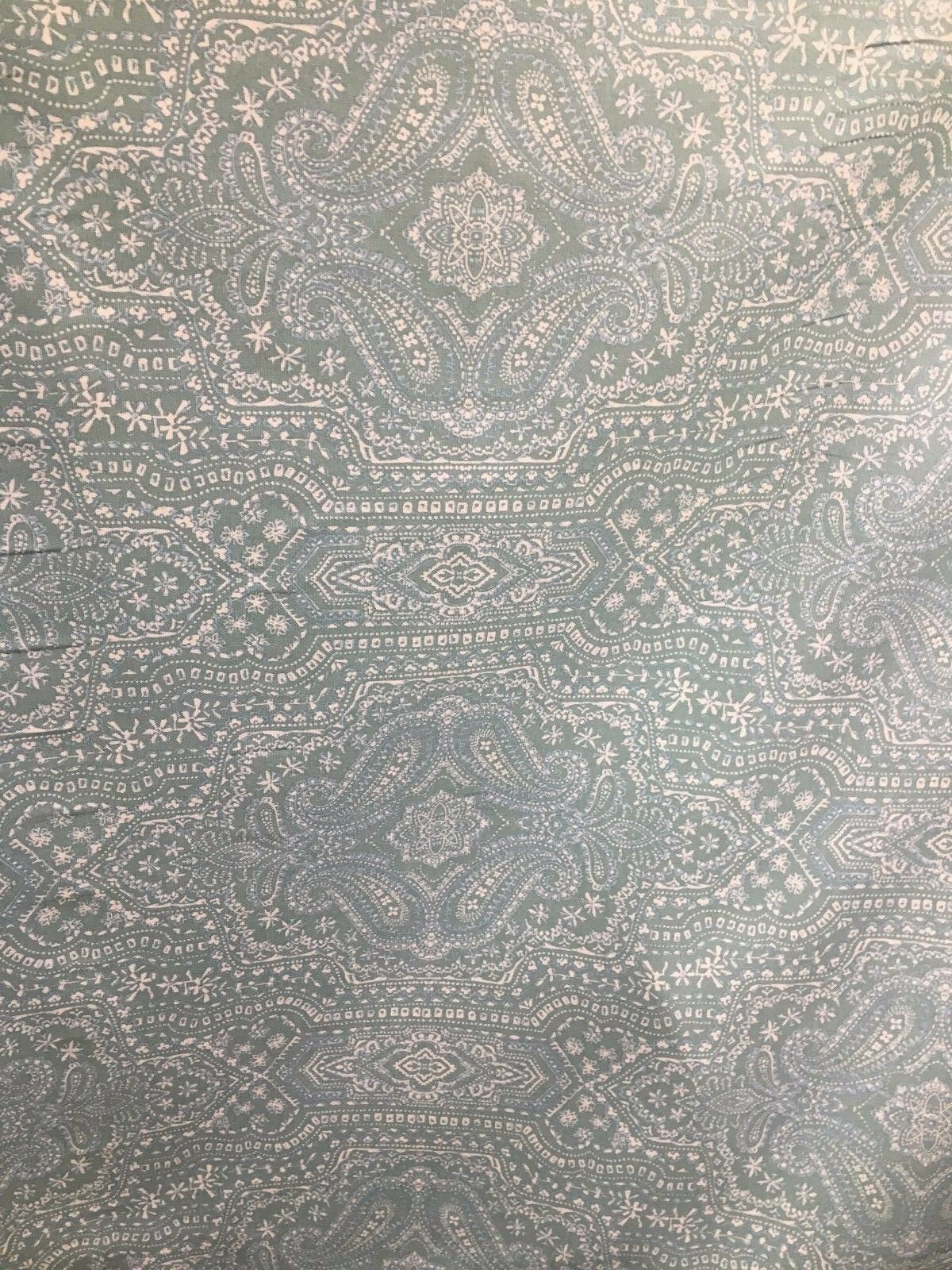 P KAUFMANN Light Blue Designer Cotton Linen Fabric (54 in.) By The Yard