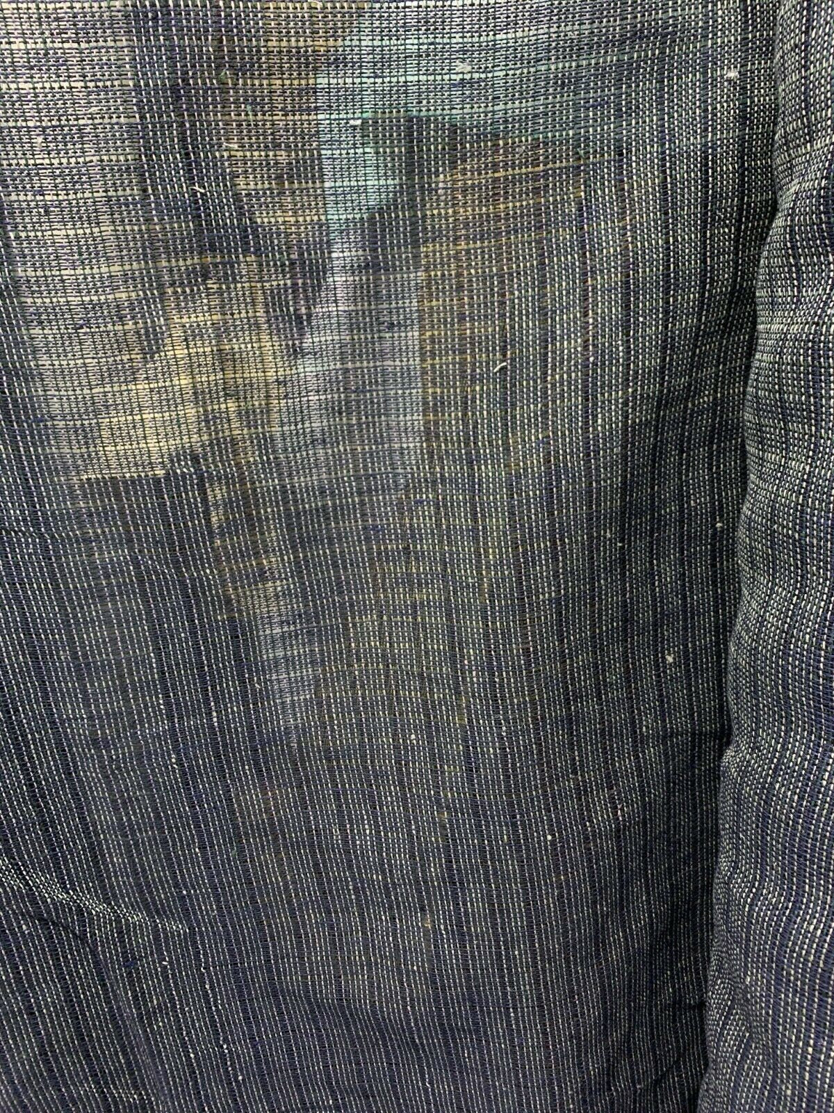 Black Dark Green Beige Multicolor Open Weave Burlap Fabric (60 in.) Sold By The Yard