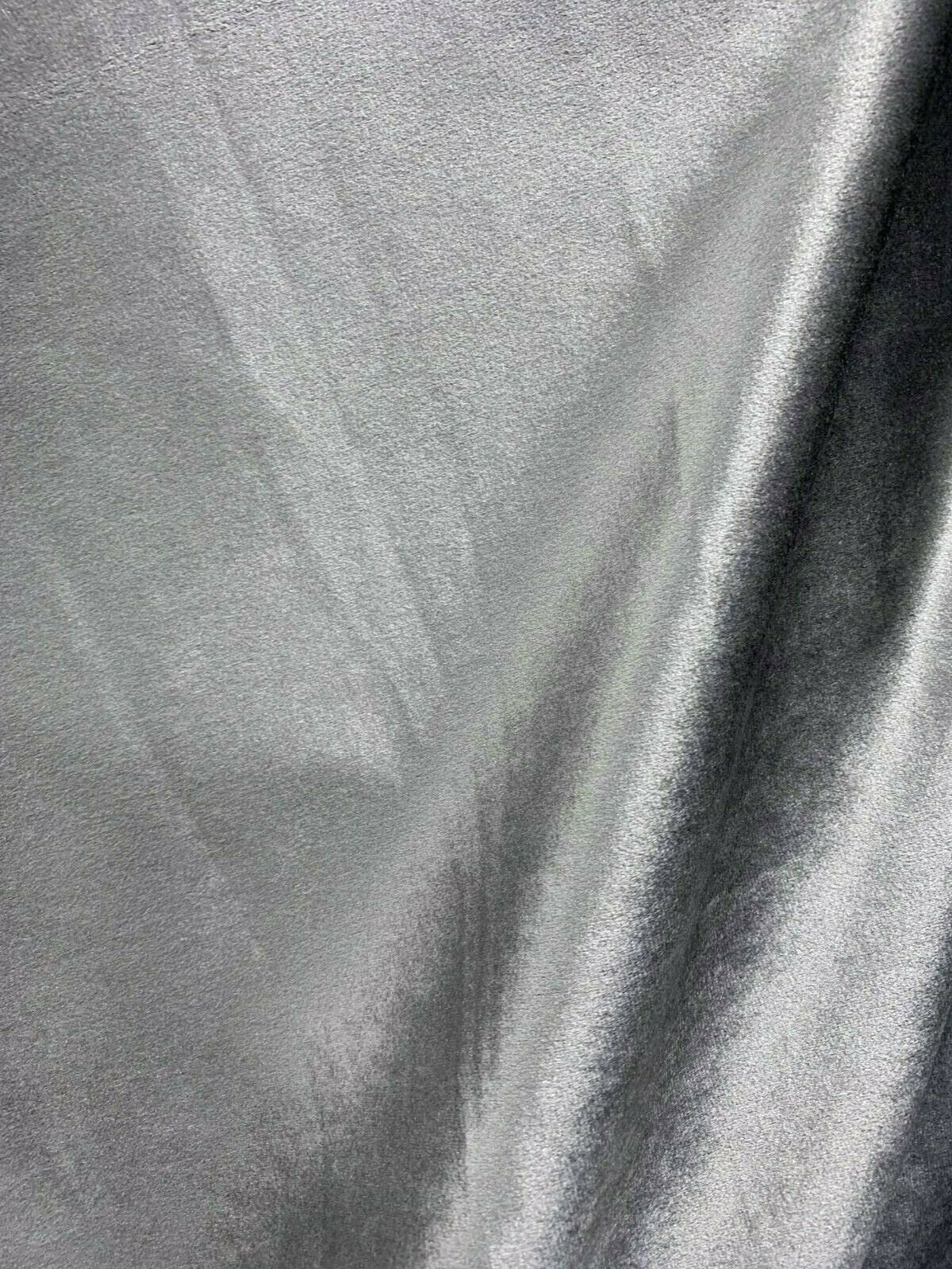 SPACE GRAY Soft Upholstery Drapery Velvet Fabric (56 in.) Sold By The Yard