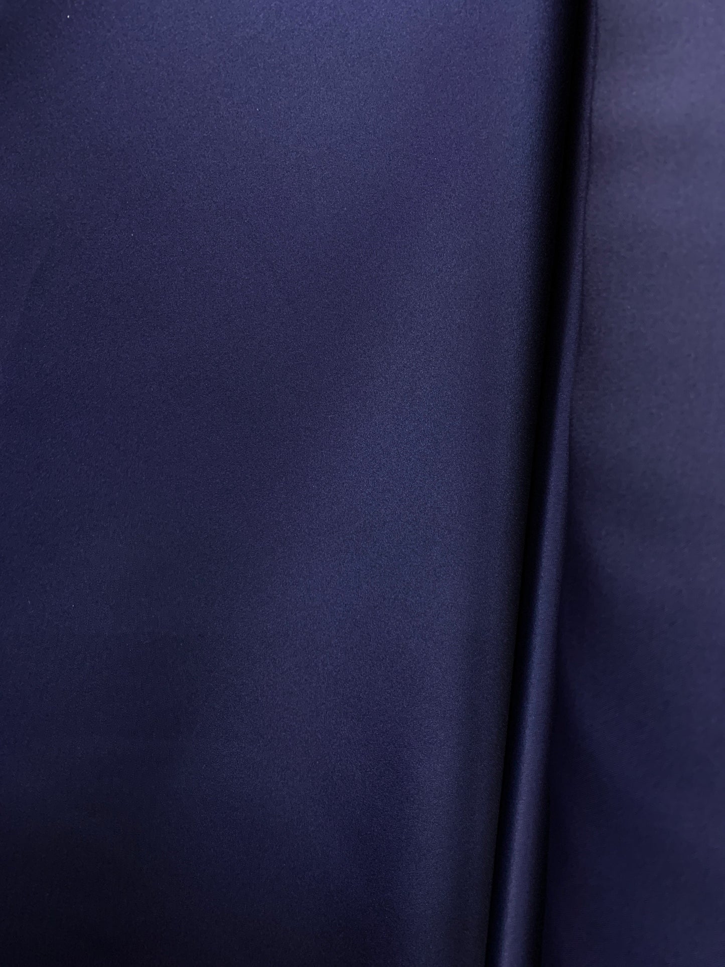 DARK NAVY Solid 100% Polyester Mystique Satin Fabric (60 in.) Sold By The Yard