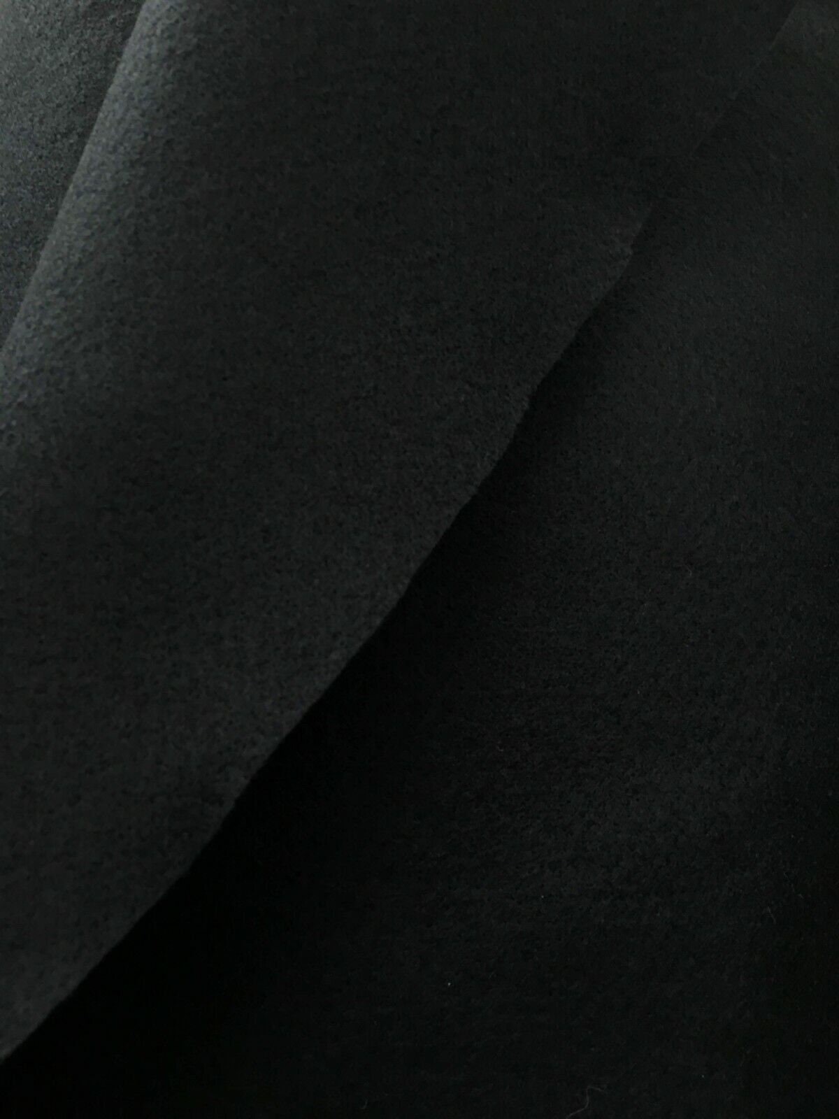 BLACK Acrylic Felt School Craft Poker Table Fabric (72 in.) Sold By The Yard