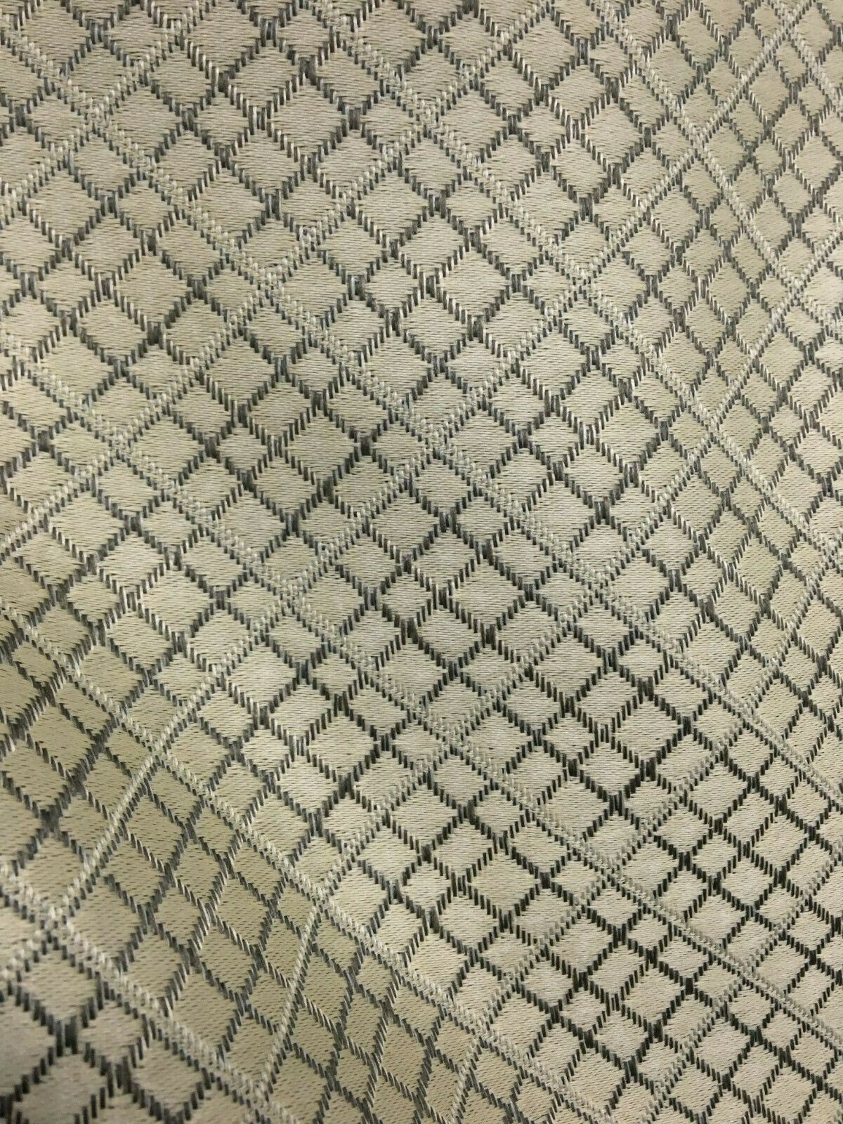 LIGHT BEIGE GRAY Diamond Upholstery Brocade Fabric (54 in.) Sold By The Yard