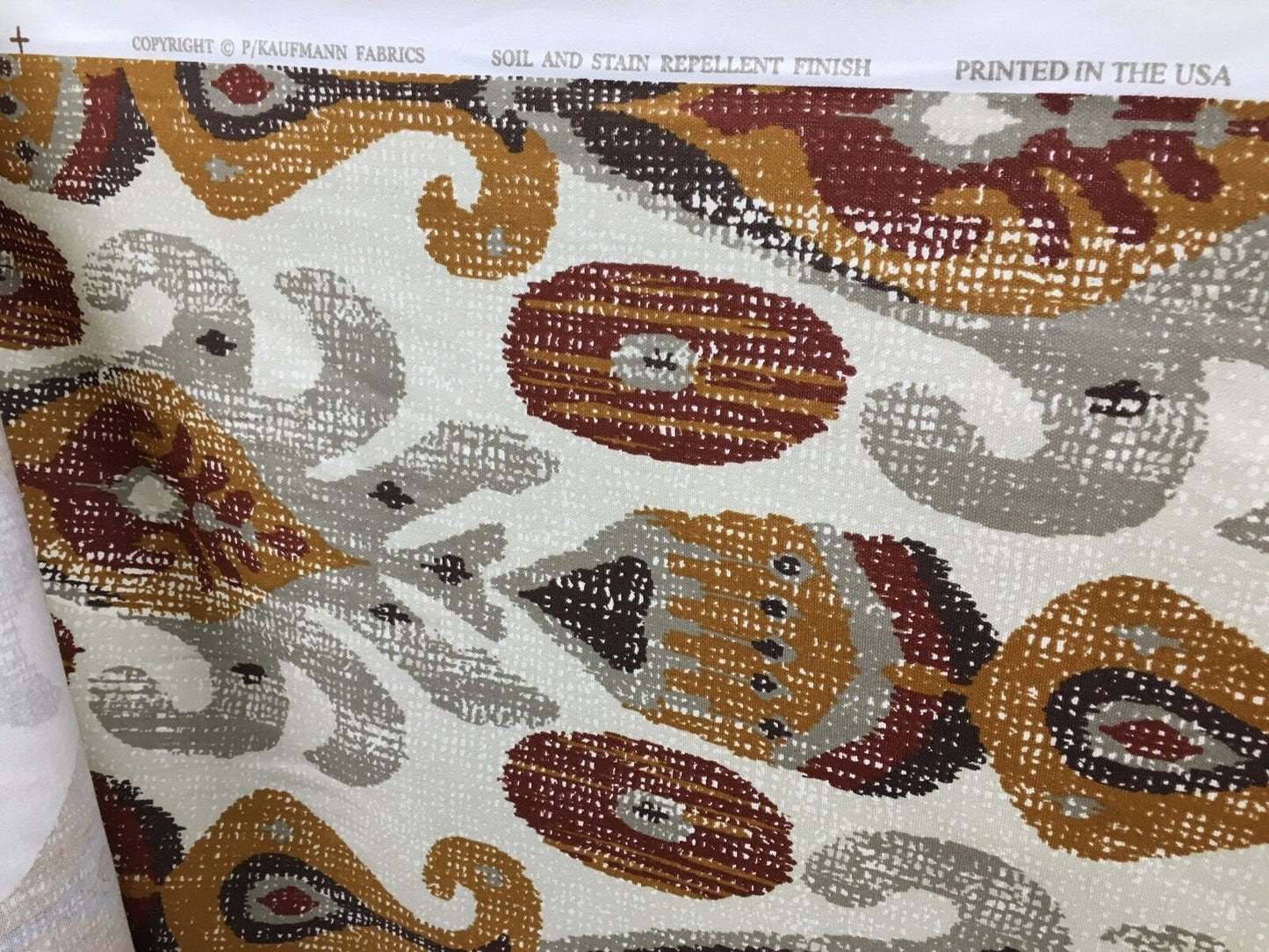 P KAUFMANN Copper Multicolor Designer Cotton Fabric (54 in.) Sold By The Yard