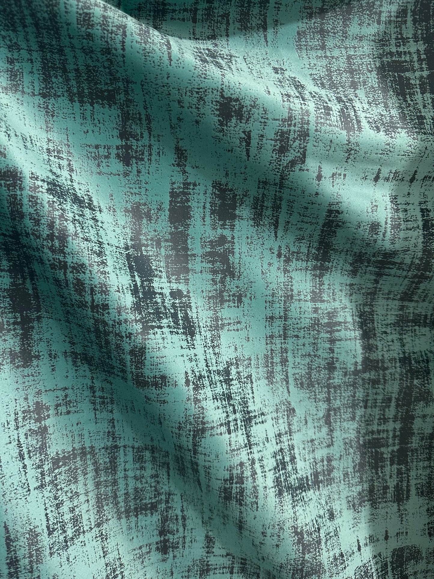 TEAL GRAY Textured Look Upholstery Velvet Fabric (54 in.) Sold By The Yard