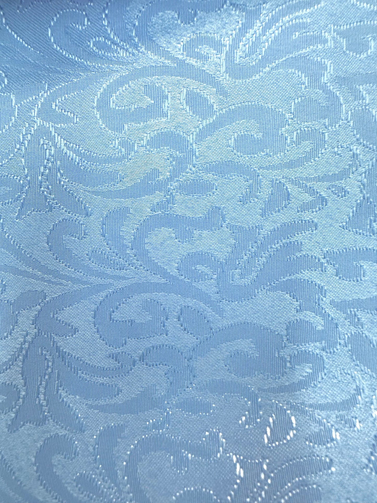 BABY BLUE Floral Brocade Fabric (60 in.) Sold By The Yard