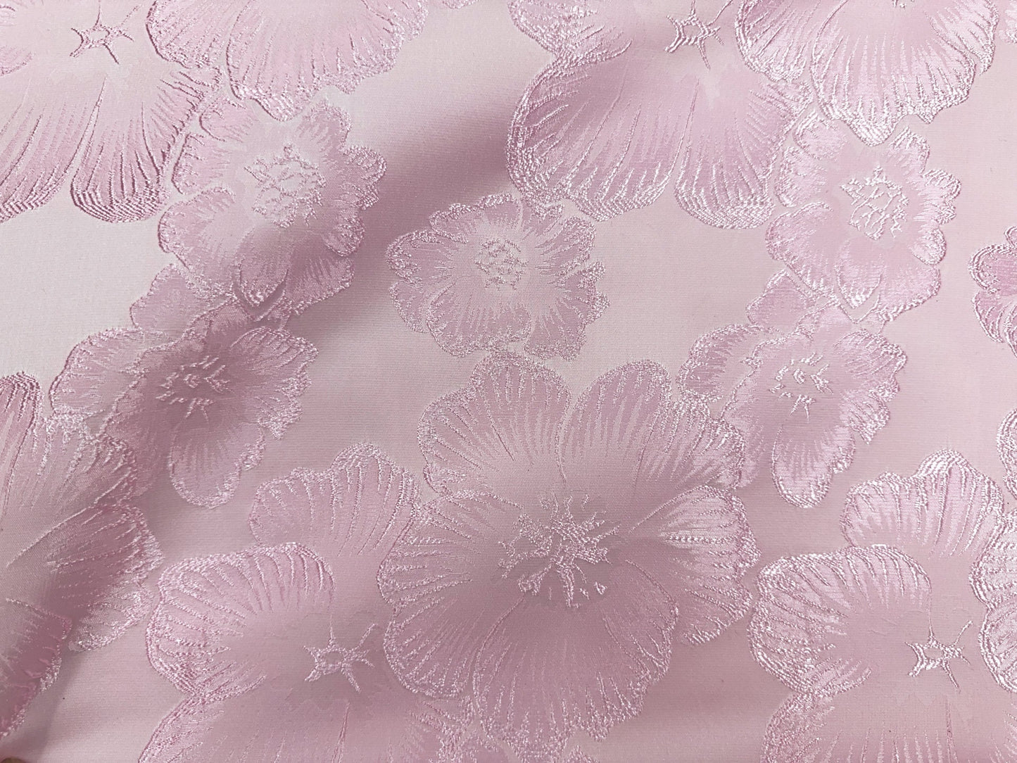 BABY PINK Floral Brocade Fabric (60 in.) Sold By The Yard