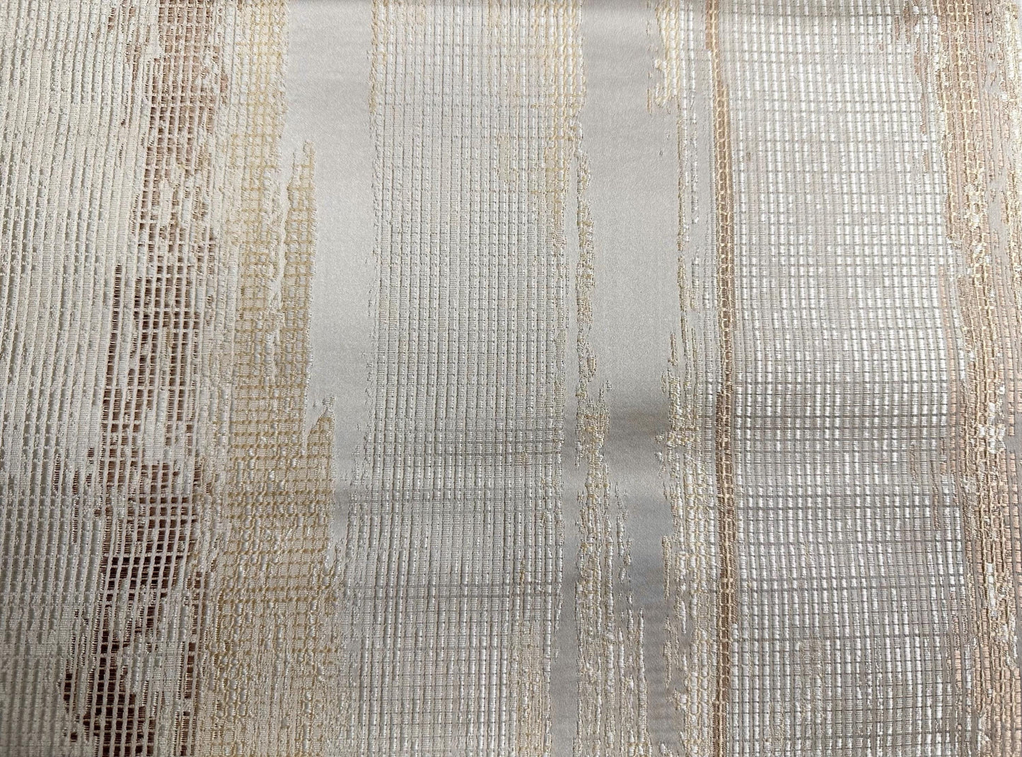 BEIGE GOLD Embroidered Brocade Upholstery Drapery Fabric (56 in.) Sold By The Yard
