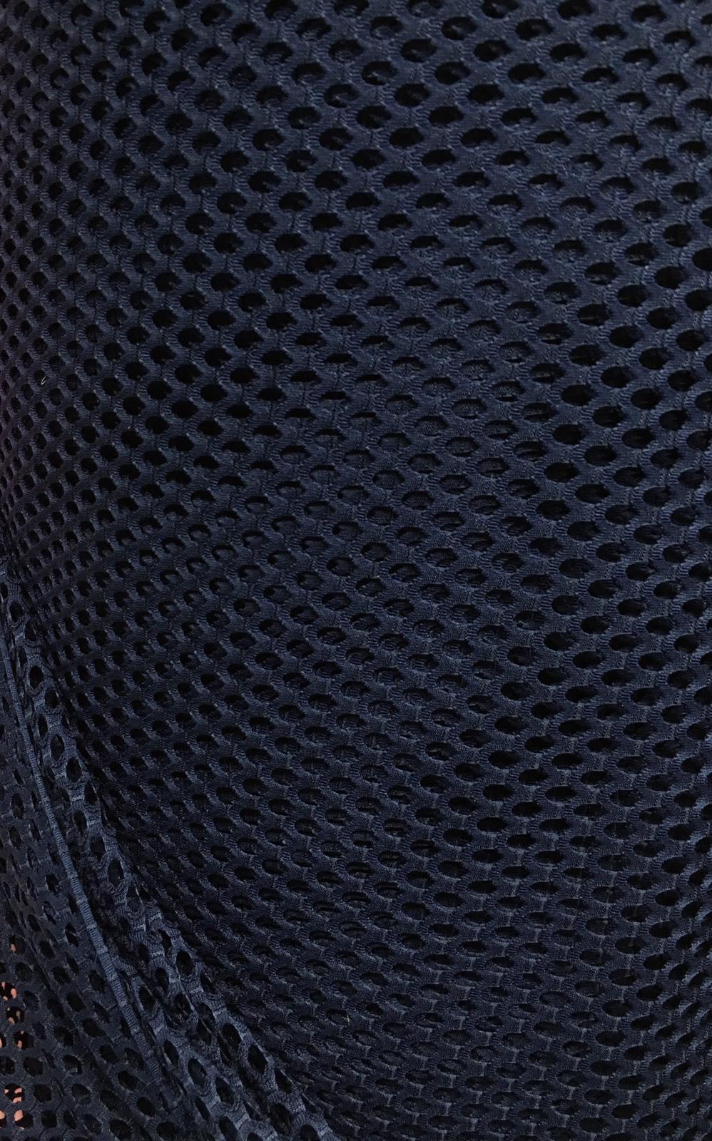 NAVY BLUE Fishnet Mesh Small Hole Stretch Spandex Fabric (60 in.) Sold By The Yard