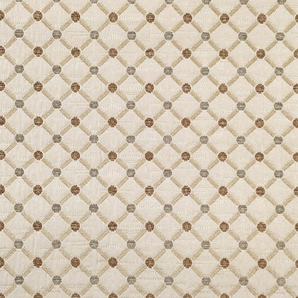 BEIGE Diamond Chenille Upholstery Brocade Fabric (56 in.) Sold By The Yard