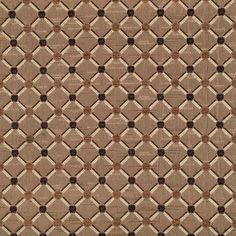 BROWN Diamond Chenille Upholstery Brocade Fabric (56 in.) Sold By The Yard