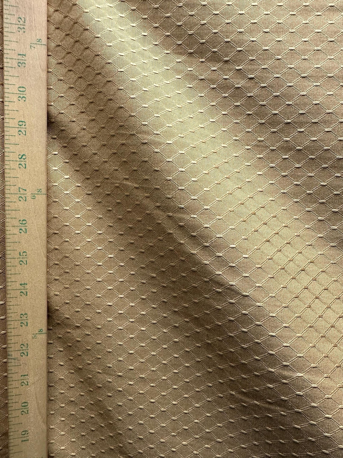 GOLD Diamond Upholstery Drapery Brocade Fabric (54 in.) Sold By The Yard