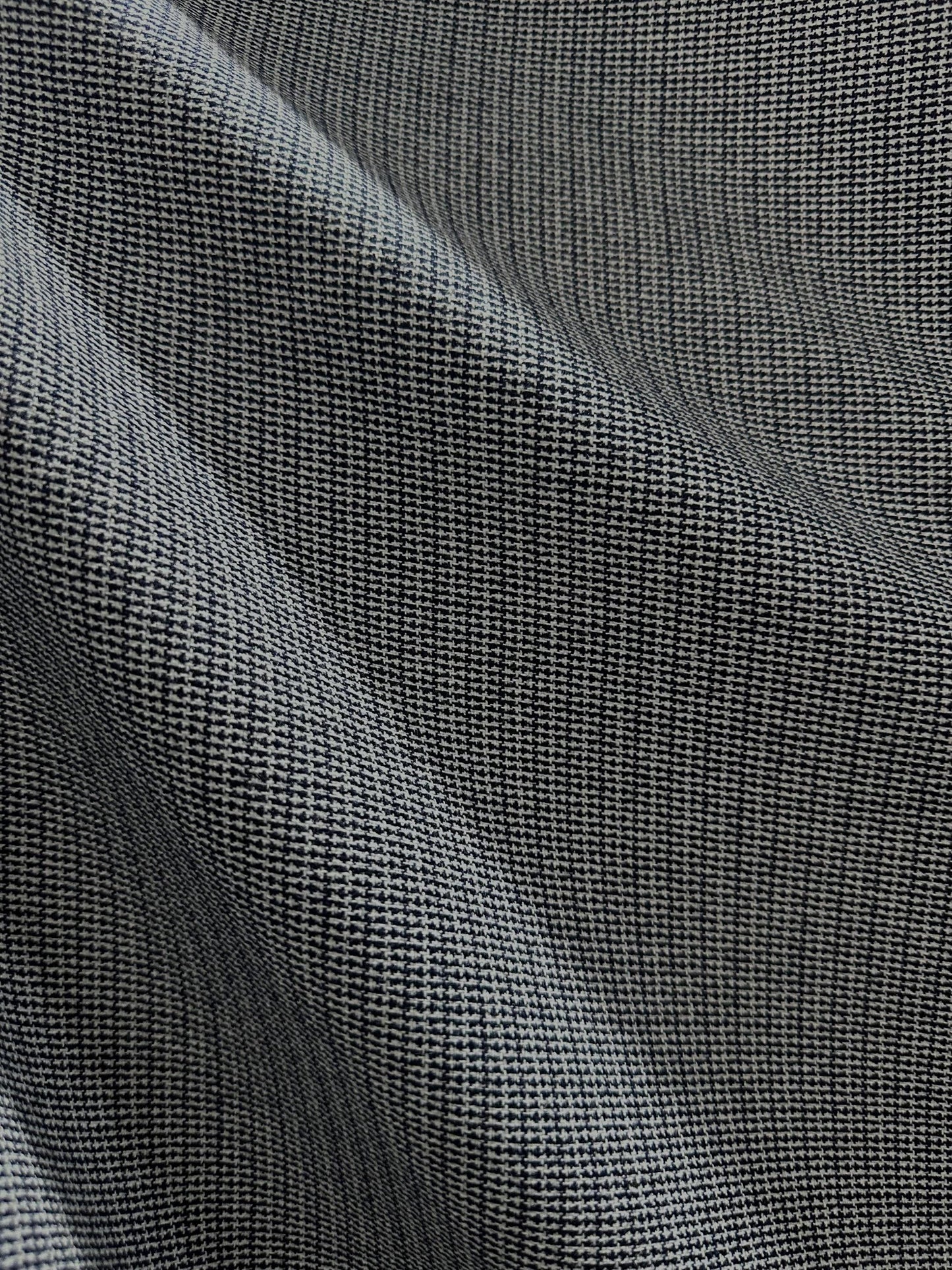 WHITE NAVY Polyester Suiting Fabric (60 in.) Sold By The Yard