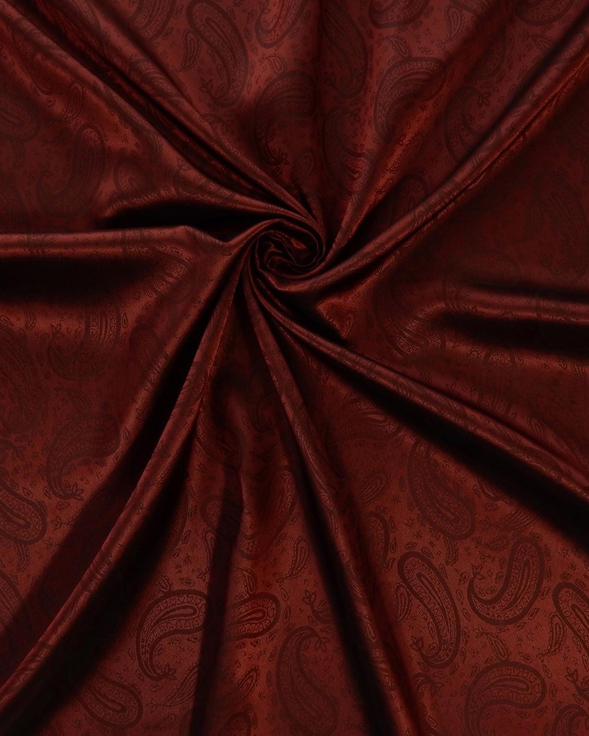 BURGUNDY Novelty Paisley Lining Fabric (55 in.) Sold By The Yard