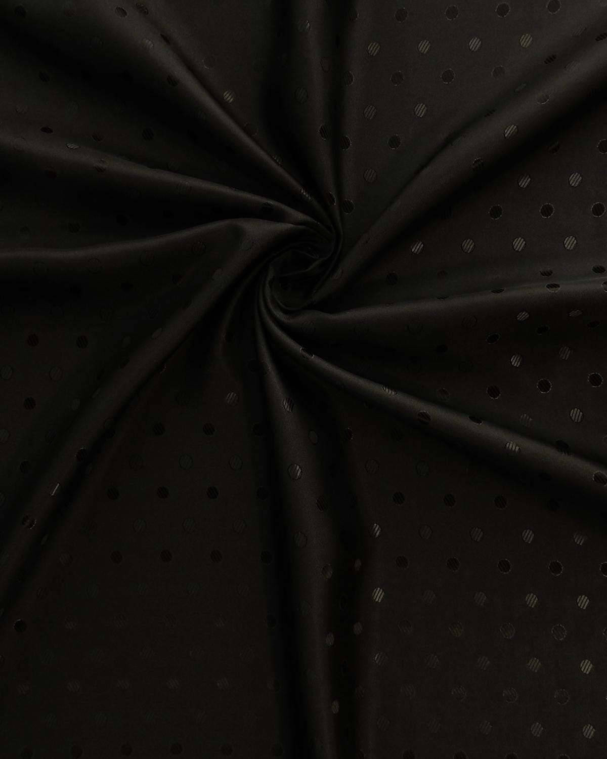 BLACK Novelty Polka Dot Lining Fabric (55 in.) Sold By The Yard
