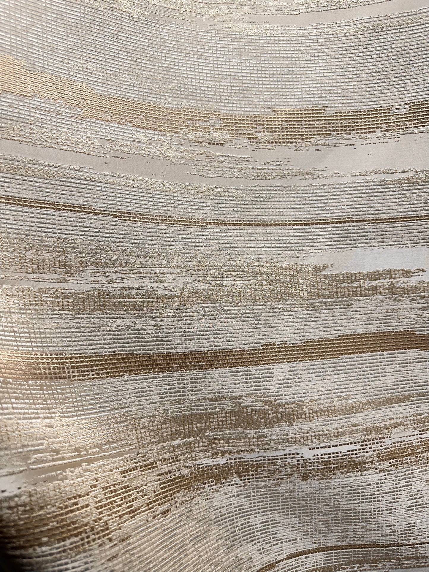 BEIGE GOLD Embroidered Brocade Upholstery Drapery Fabric (56 in.) Sold By The Yard