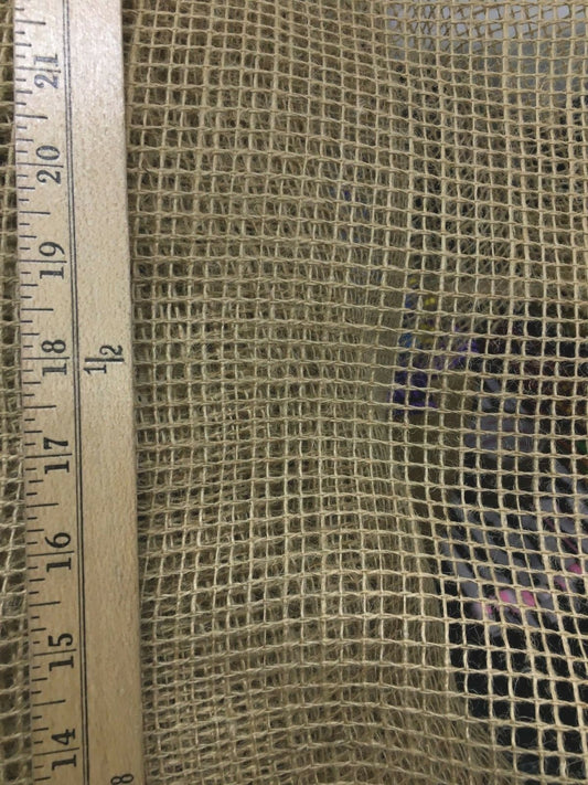 OPEN WEAVE Natural Burlap Fabric (80 in.) Sold By The Yard