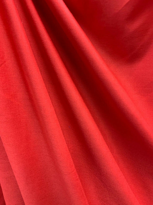 RED Light Weight Cotton Fabric (45 in.) Sold By The Yard