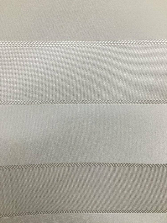 WHITE Striped Brocade Upholstery Drapery Fabric (110 in.) Sold By The Yard