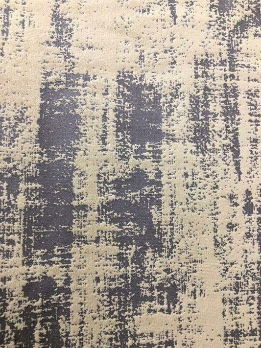 BEIGE GRAY Textured Look Upholstery Velvet Fabric (54 in.) Sold By The Yard