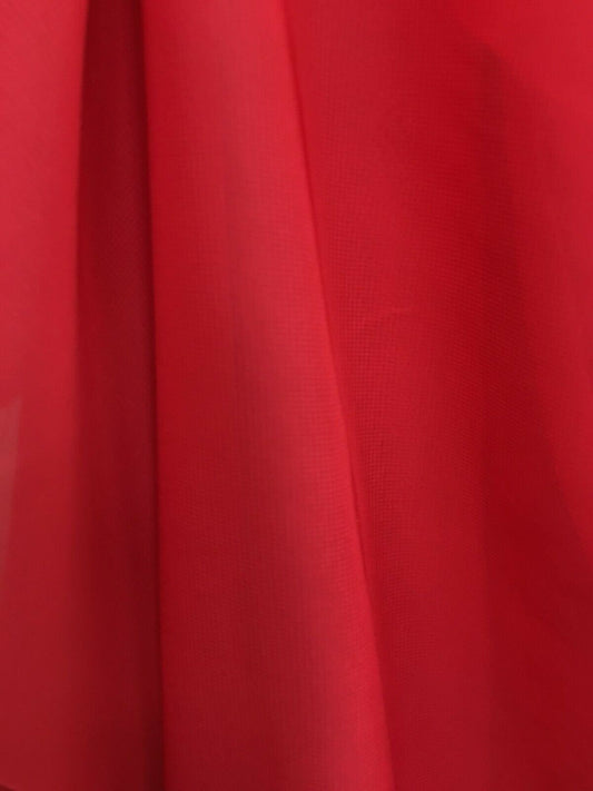 RED Sheer Solid Polyester Chiffon Fabric (60 in.) Sold By The Yard