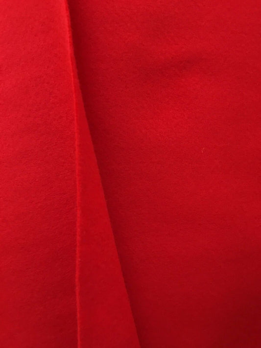 RED Acrylic Felt School Craft Poker Table Fabric (72 in.) Sold By The Yard