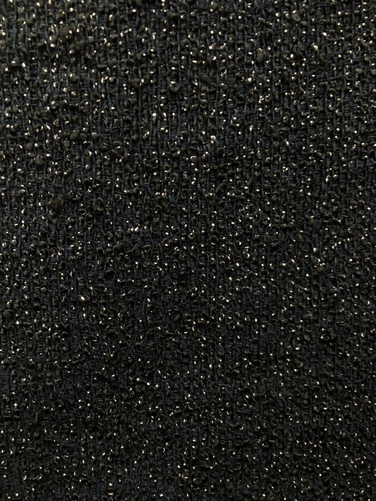 Black White Corded Chenille Upholstery Fabric (54 in.) Sold By The Yard