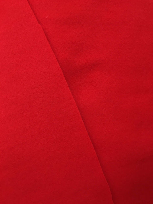 RED Acrylic Felt School Craft Poker Table Fabric (72 in.) Sold By The Yard