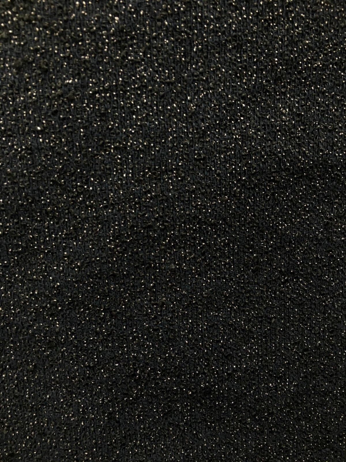 Black White Corded Chenille Upholstery Fabric (54 in.) Sold By The Yard