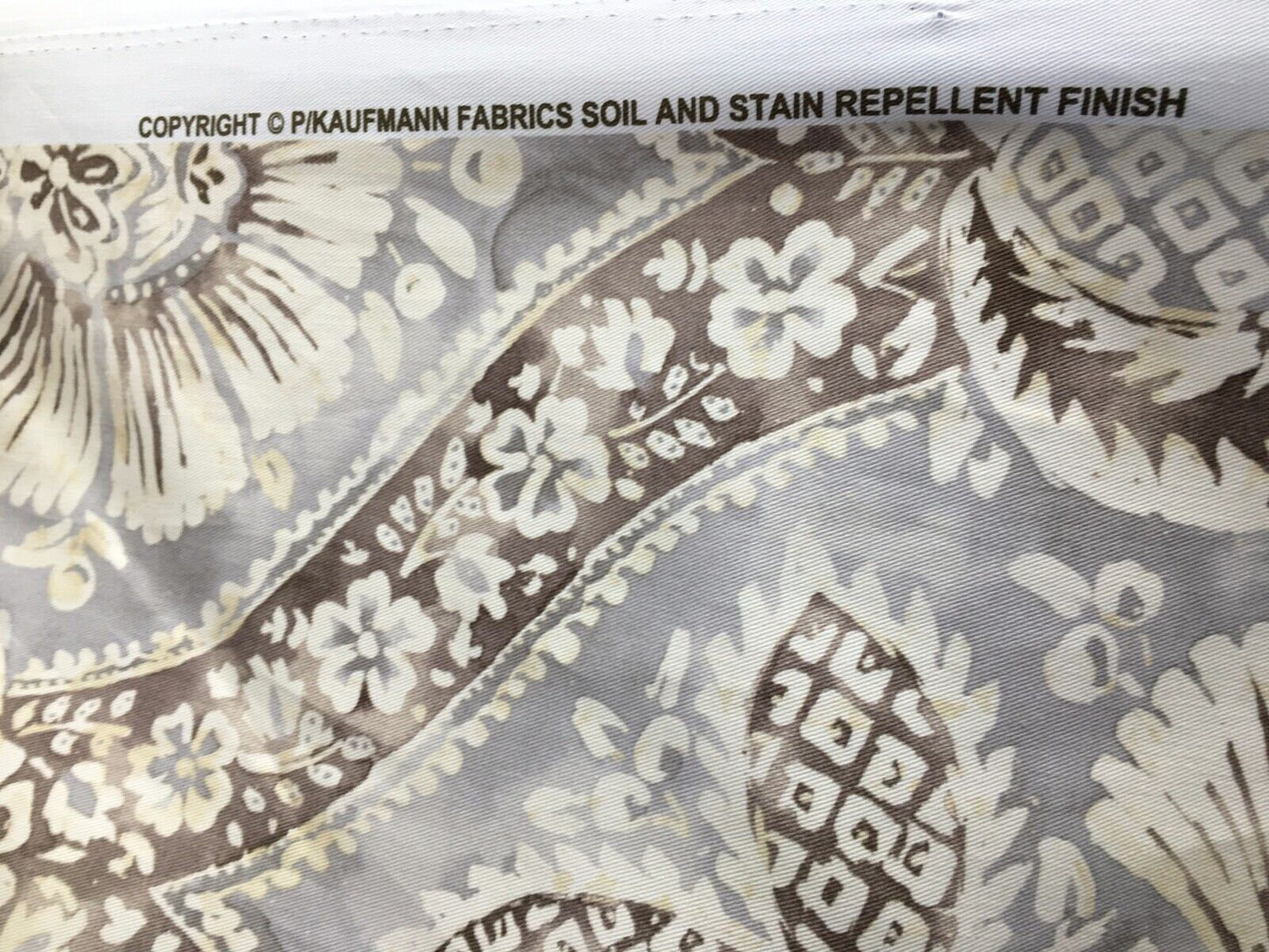 P KAUFMANN Ivory Multicolor Floral Designer Cotton Fabric (54 in.) Sold By The Yard