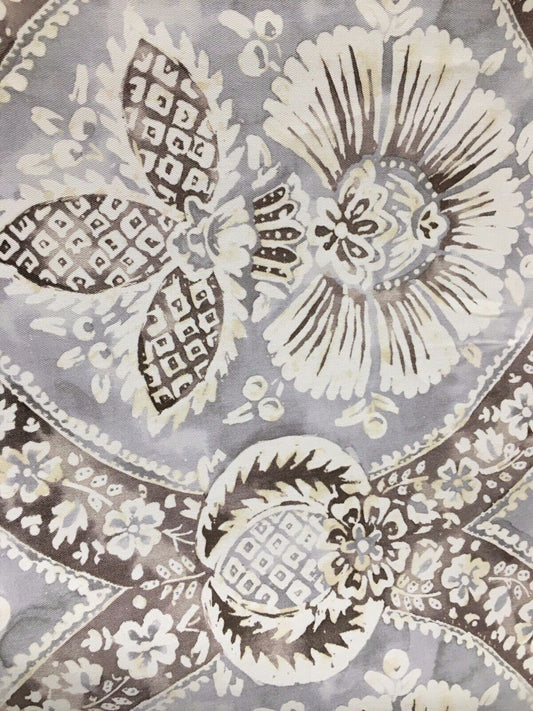 P KAUFMANN Ivory Multicolor Floral Designer Cotton Fabric (54 in.) Sold By The Yard