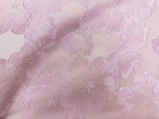 BABY PINK Floral Brocade Fabric (60 in.) Sold By The Yard