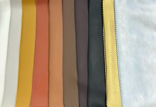 LIGHT GRAY PVC Pleather Stretch Fabric (55 in.) Sold By The Yard