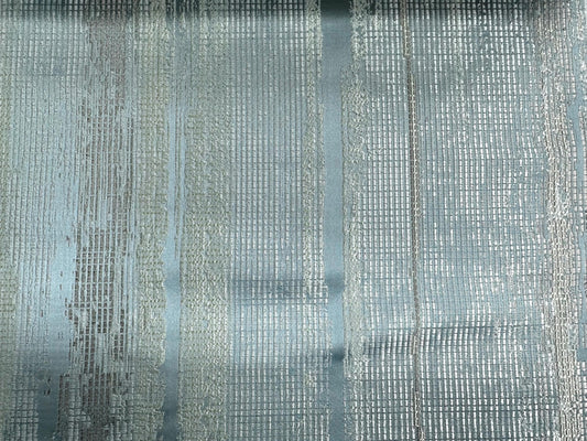 BLUE IVORY GOLD Embroidered Brocade Upholstery Drapery Fabric (56 in.) Sold By The Yard