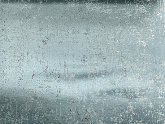 BLUE IVORY GOLD Embroidered Brocade Upholstery Drapery Fabric (56 in.) Sold By The Yard