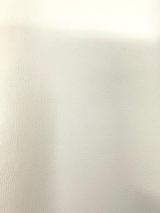 WHITE PVC Pleather Stretch Fabric (55 in.) Sold By The Yard