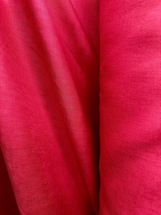 RED 100% Linen Fabric (56 in.) Sold By The Yard
