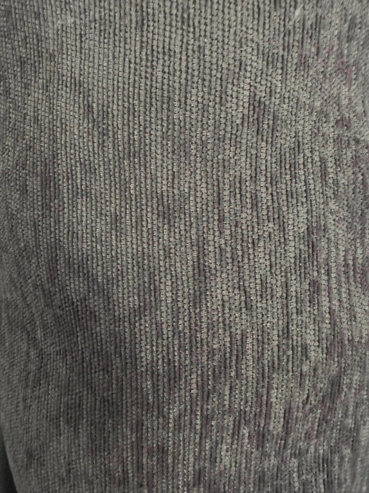 DARK GRAY Solid Chenille Velvet Upholstery Drapery Fabric (58 in.) Sold By The Yard