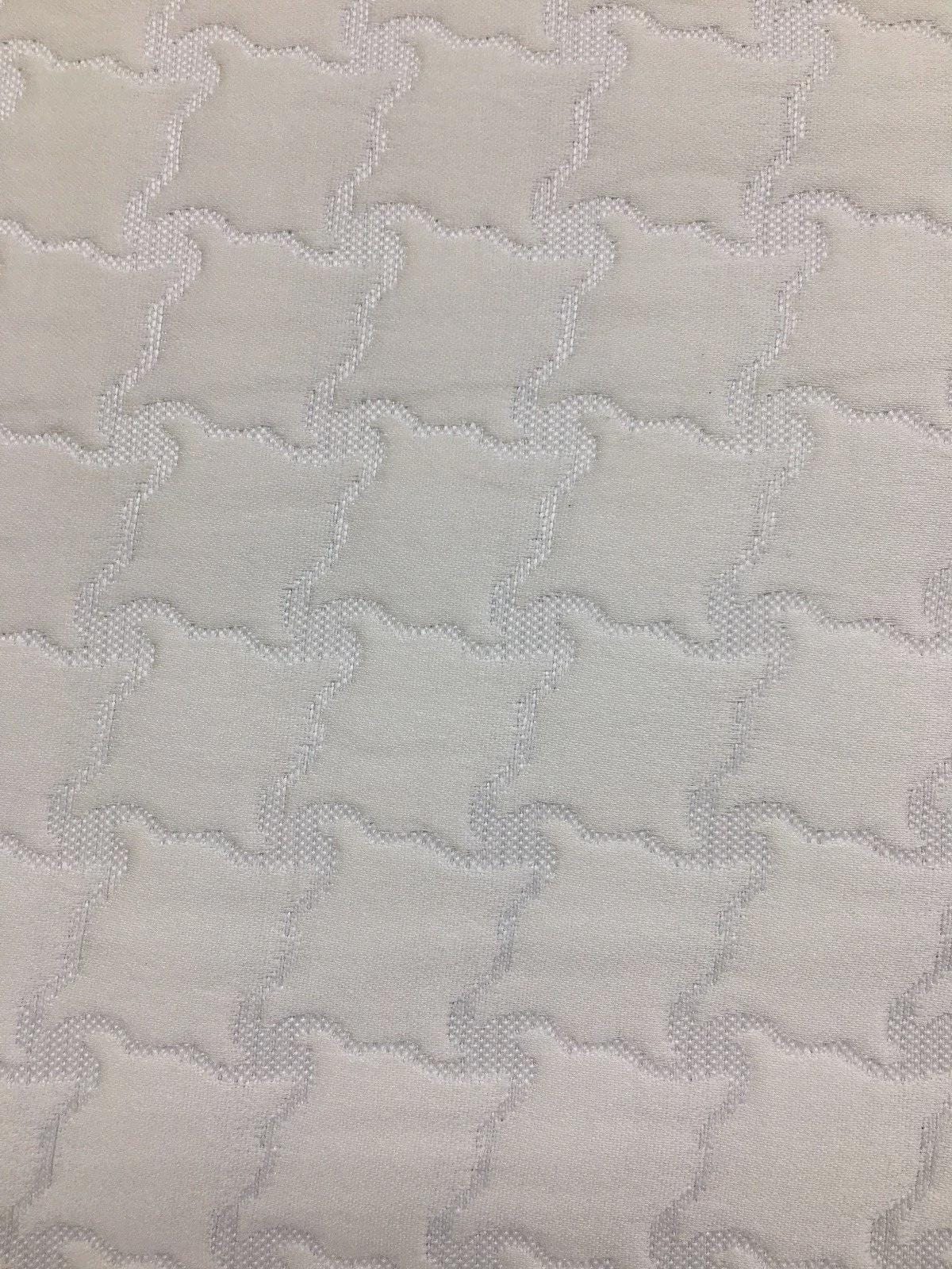 IVORY Embossed Upholstery Drapery Brocade Fabric (54 in.) Sold By The Yard