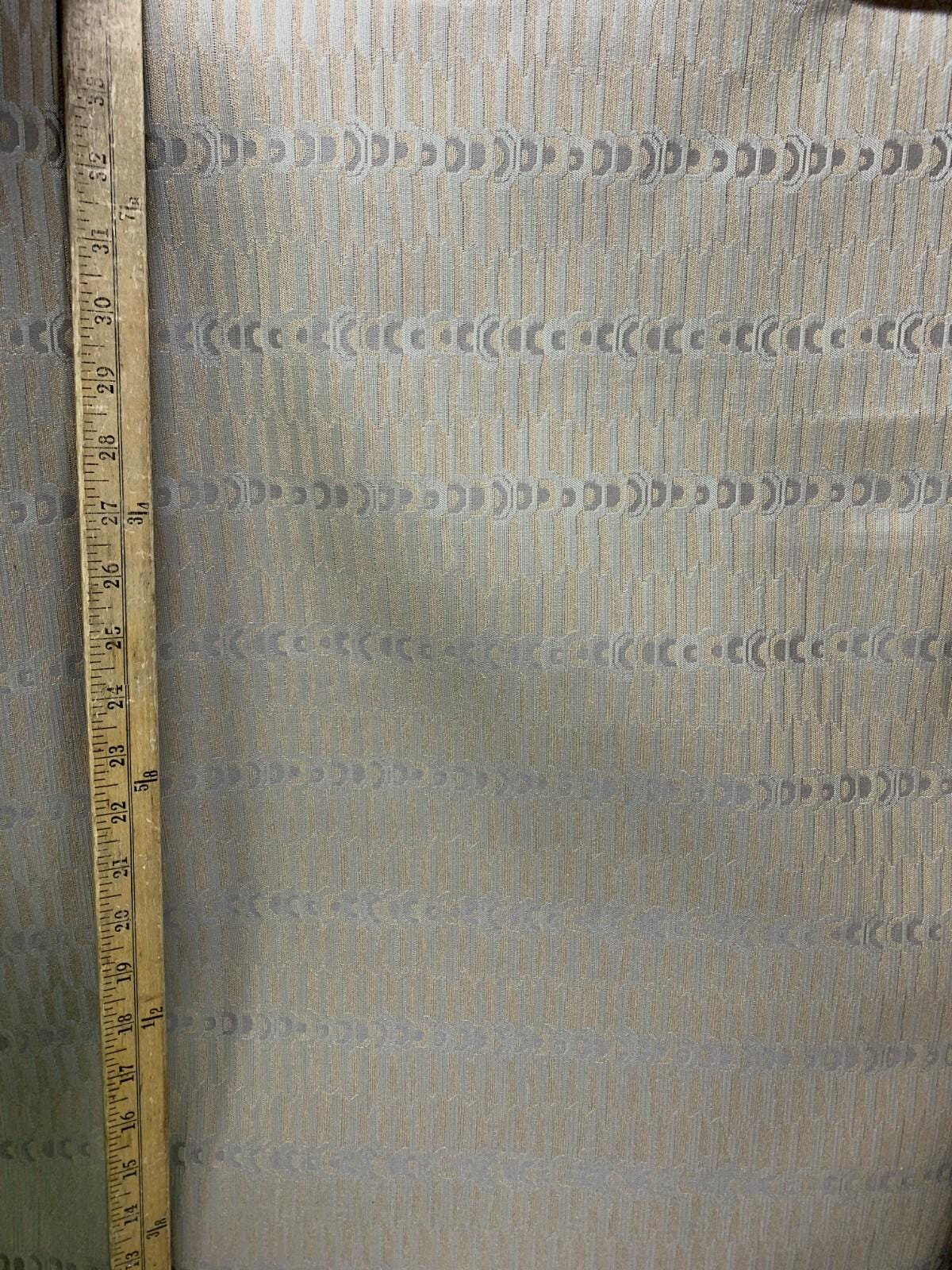 GRAY BEIGE Multicolor Geometric Brocade Upholstery Fabric (54 in.) Sold By The Yard