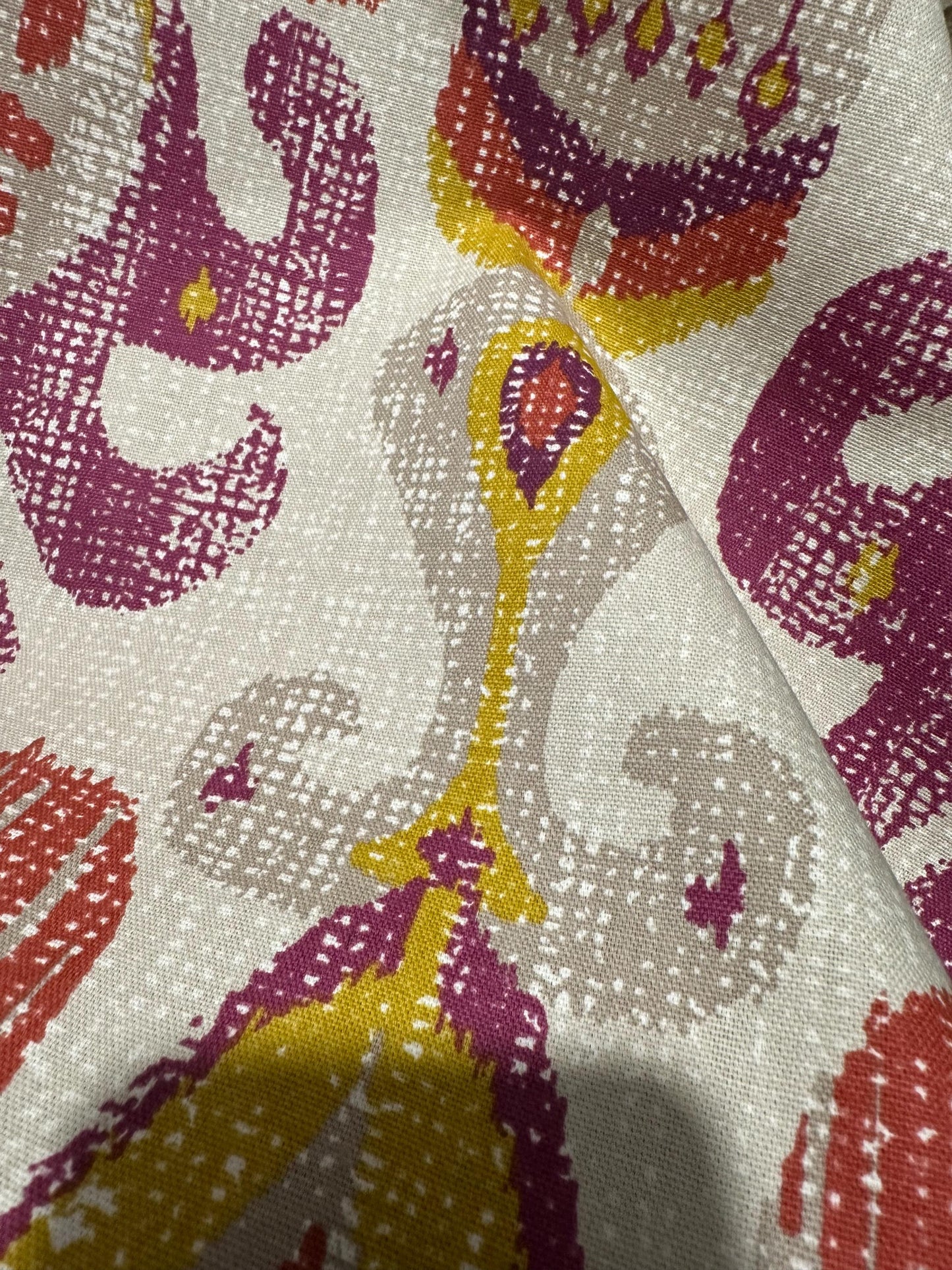 P KAUFMANN Purple Multicolor Designer Cotton Fabric (54 in.) Sold By The Yard