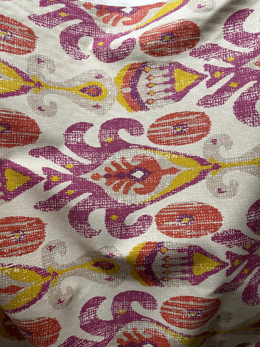 P KAUFMANN Purple Multicolor Designer Cotton Fabric (54 in.) Sold By The Yard