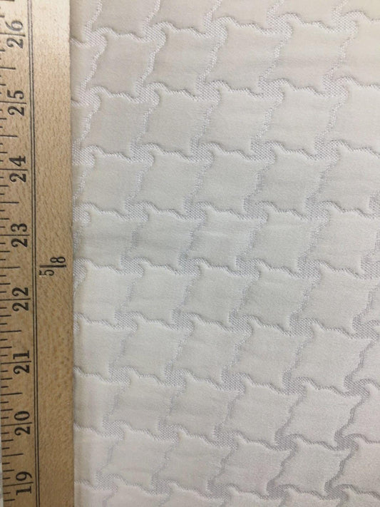 IVORY Embossed Upholstery Drapery Brocade Fabric (54 in.) Sold By The Yard