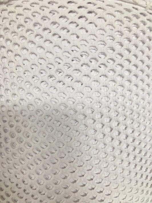 WHITE Fishnet Mesh Small Hole Stretch Spandex Fabric (60 in.) Sold By The Yard