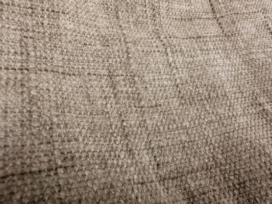 DARK BEIGE Chenille Velvet Upholstery Drapery Fabric (56 in.) Sold By The Yard