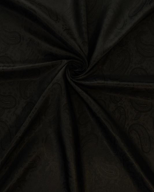 BLACK Novelty Paisley Lining Fabric (55 in.) Sold By The Yard