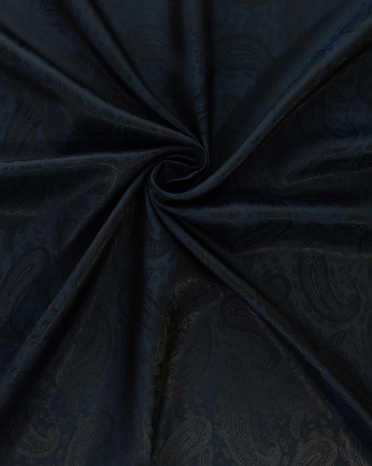 NAVY Novelty Paisley Lining Fabric (55 in.) Sold By The Yard