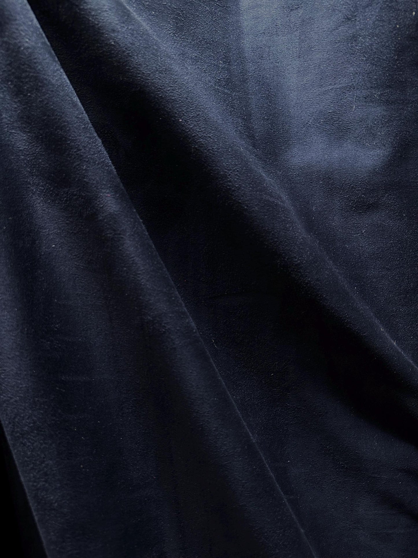 DARK NAVY BLUE Stretch Faux Suede Fabric (56 in.) Sold By The Yard