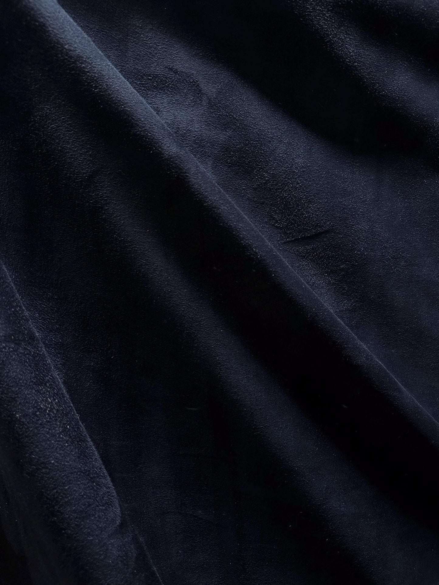 DARK NAVY BLUE Stretch Faux Suede Fabric (56 in.) Sold By The Yard