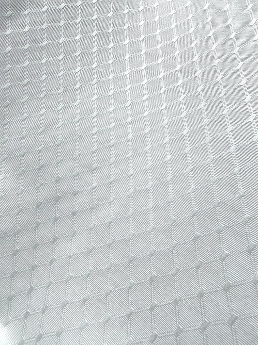 WHITE Diamond Upholstery Drapery Brocade Fabric (110 in.) Sold By The Yard